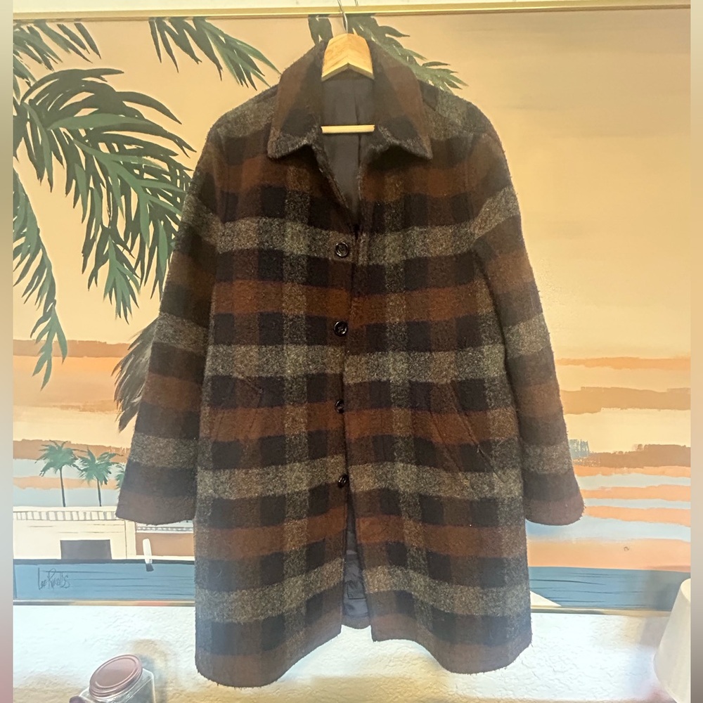 J. Crew Ludlow Car Coat plaid size 36